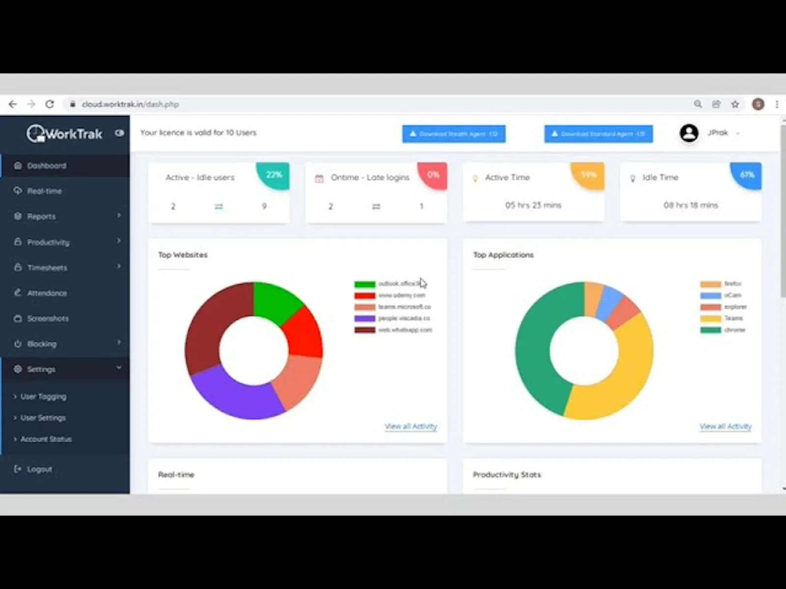 Worktrak screenshot 1 (video preview)