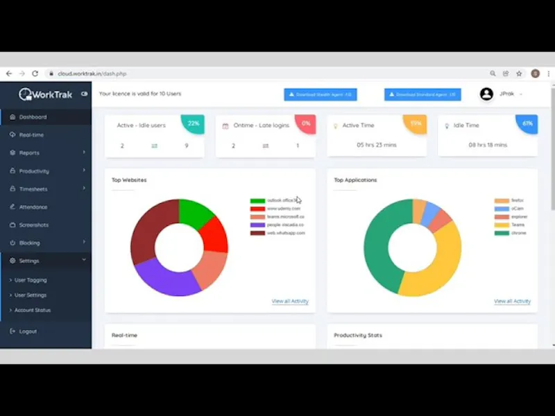 Worktrak screenshot 1 (video preview)