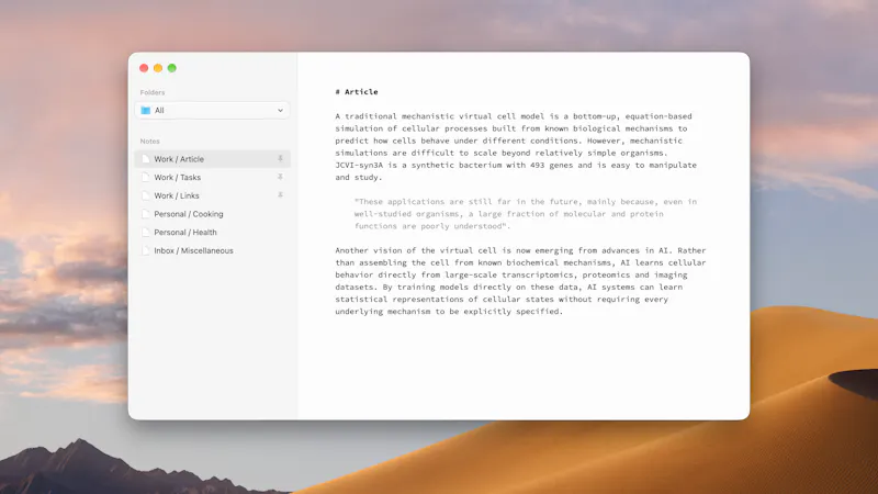 Paragraph Notes screenshot 1
