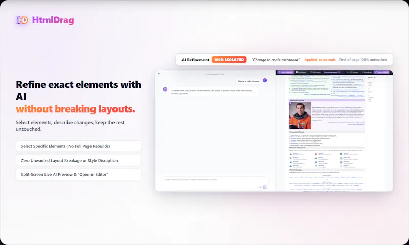 HtmlDrag screenshot 4