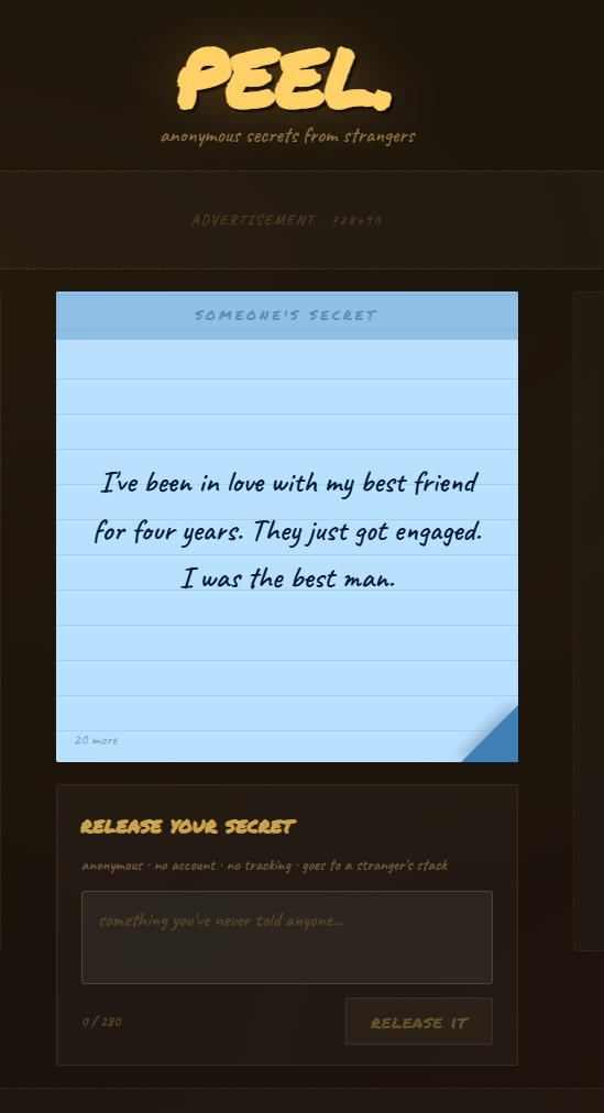 peel. - Screenshot 4 showing product features and functionality