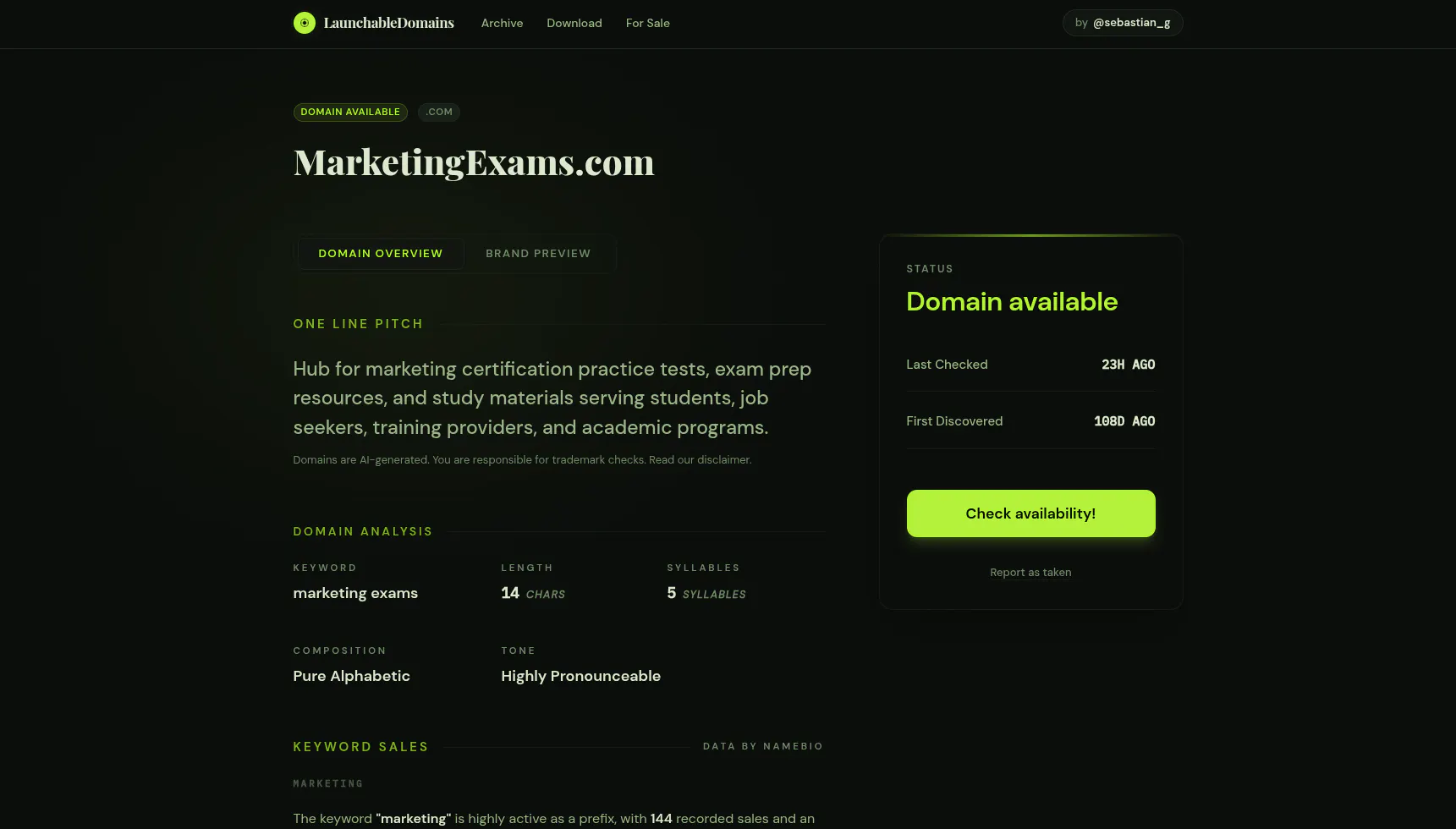LaunchableDomains gallery image