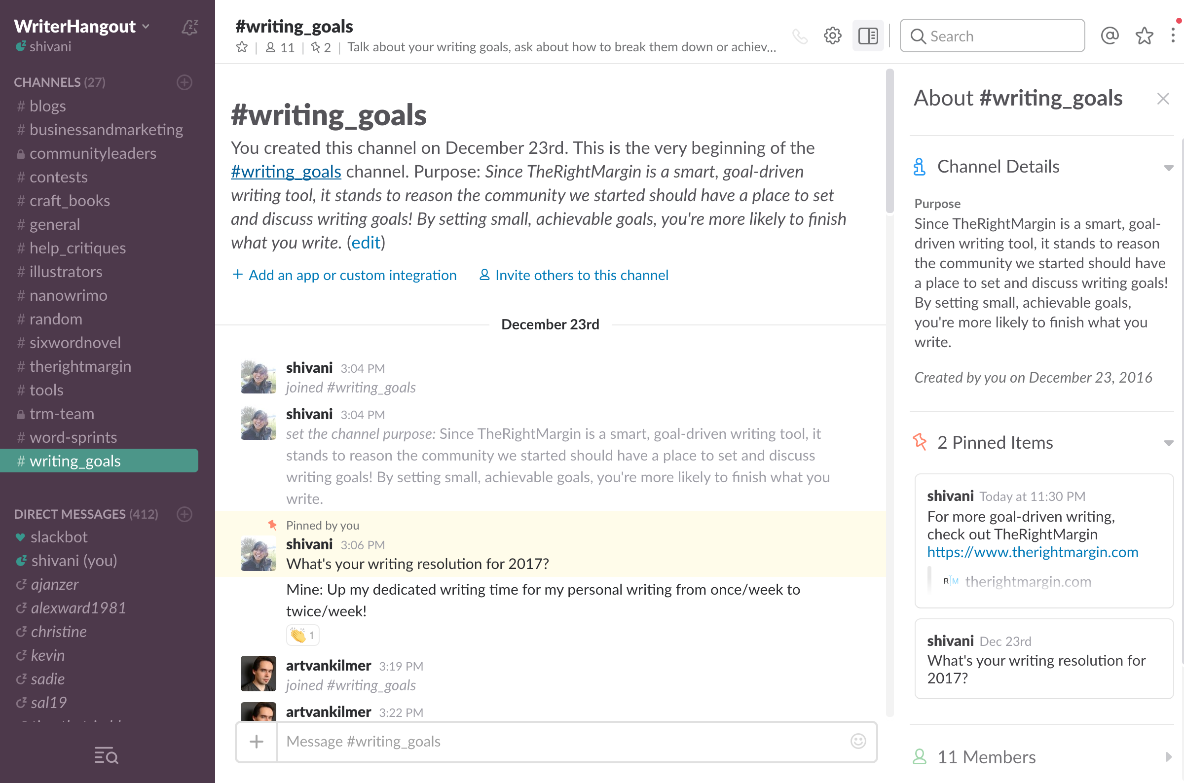 Writer Hangout gallery image