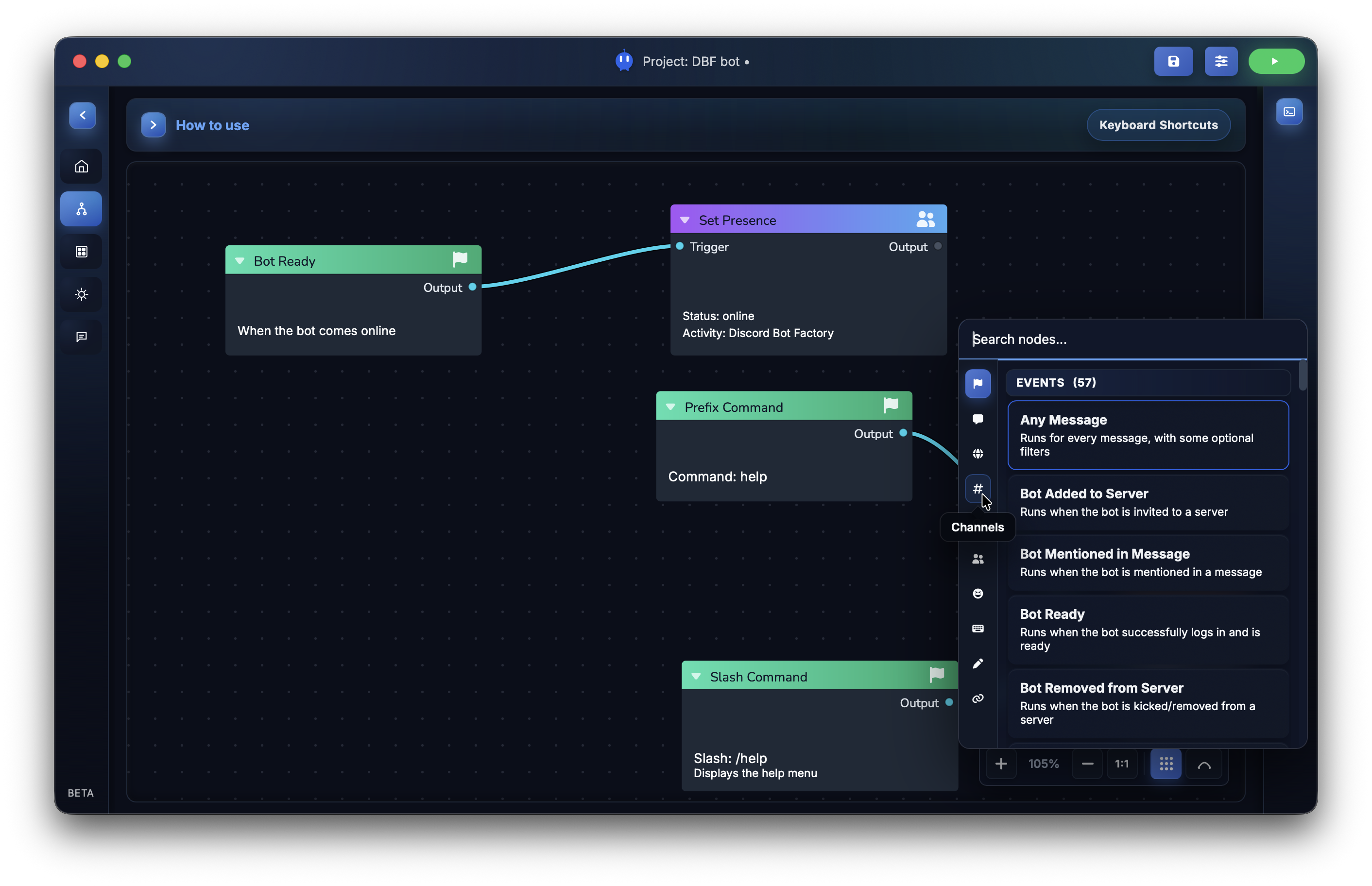 Discord Bot Factory - Main product screenshot demonstrating key features and user interface