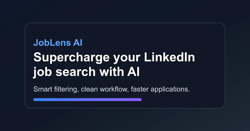 JobLens AI: Stop seeing the same jobs screenshot 2