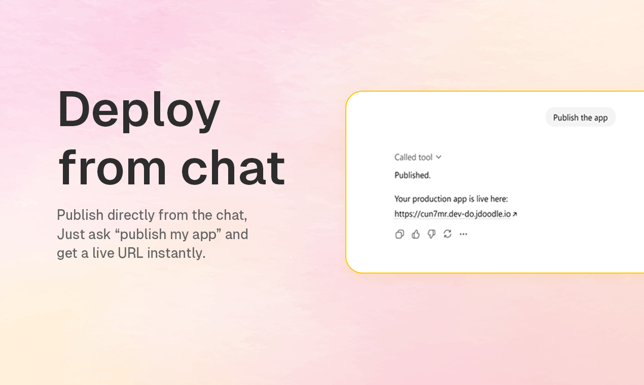 JDoodle.ai MCP - Screenshot 4 showing product features and functionality
