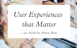User Experiences That Matter media 1