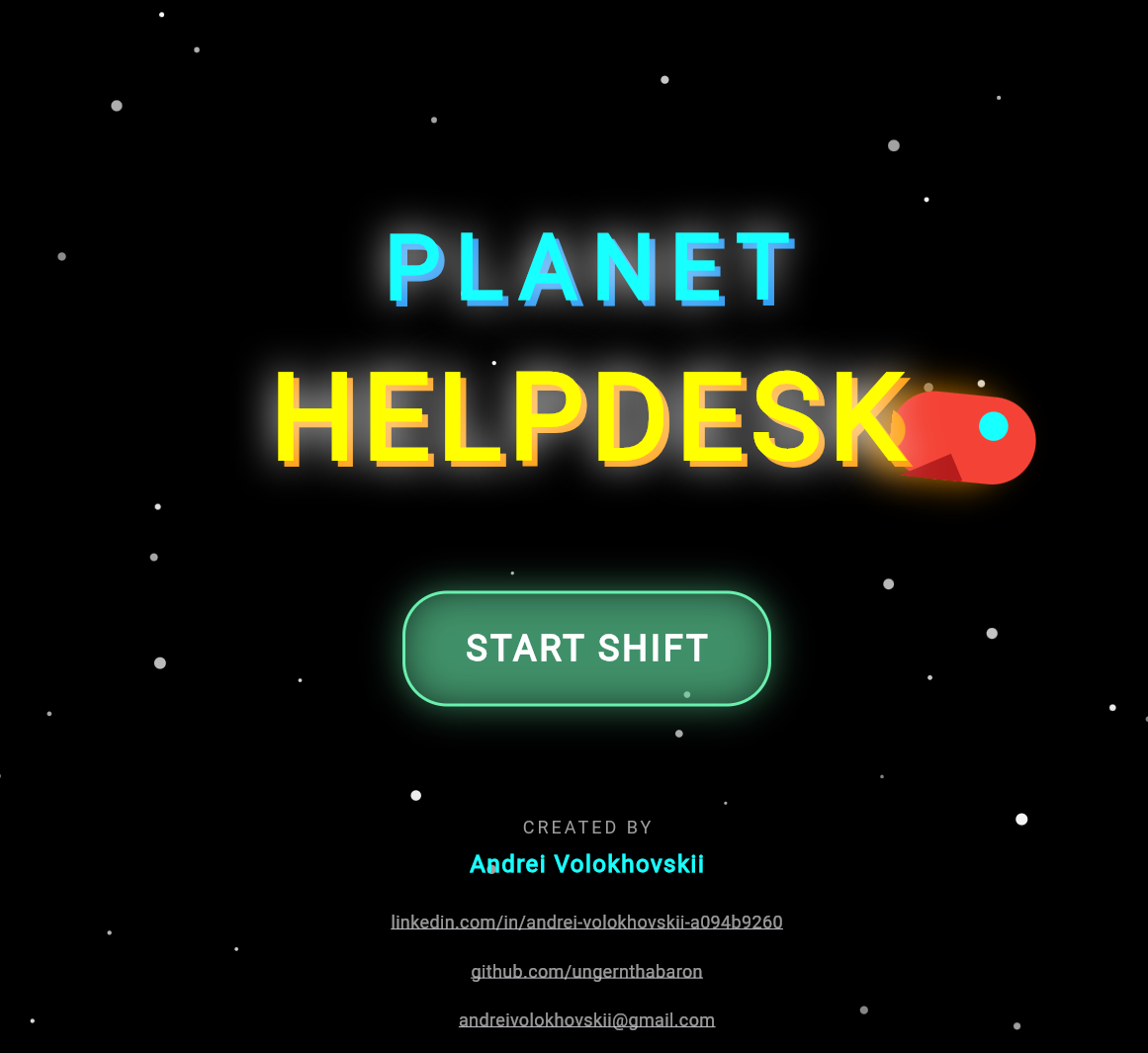 Planet Helpdesk - Main product screenshot demonstrating key features and user interface