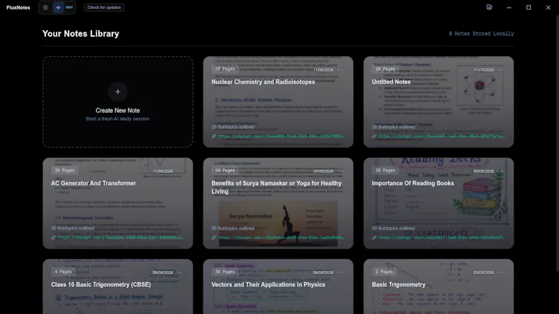 FluxNotes screenshot 2