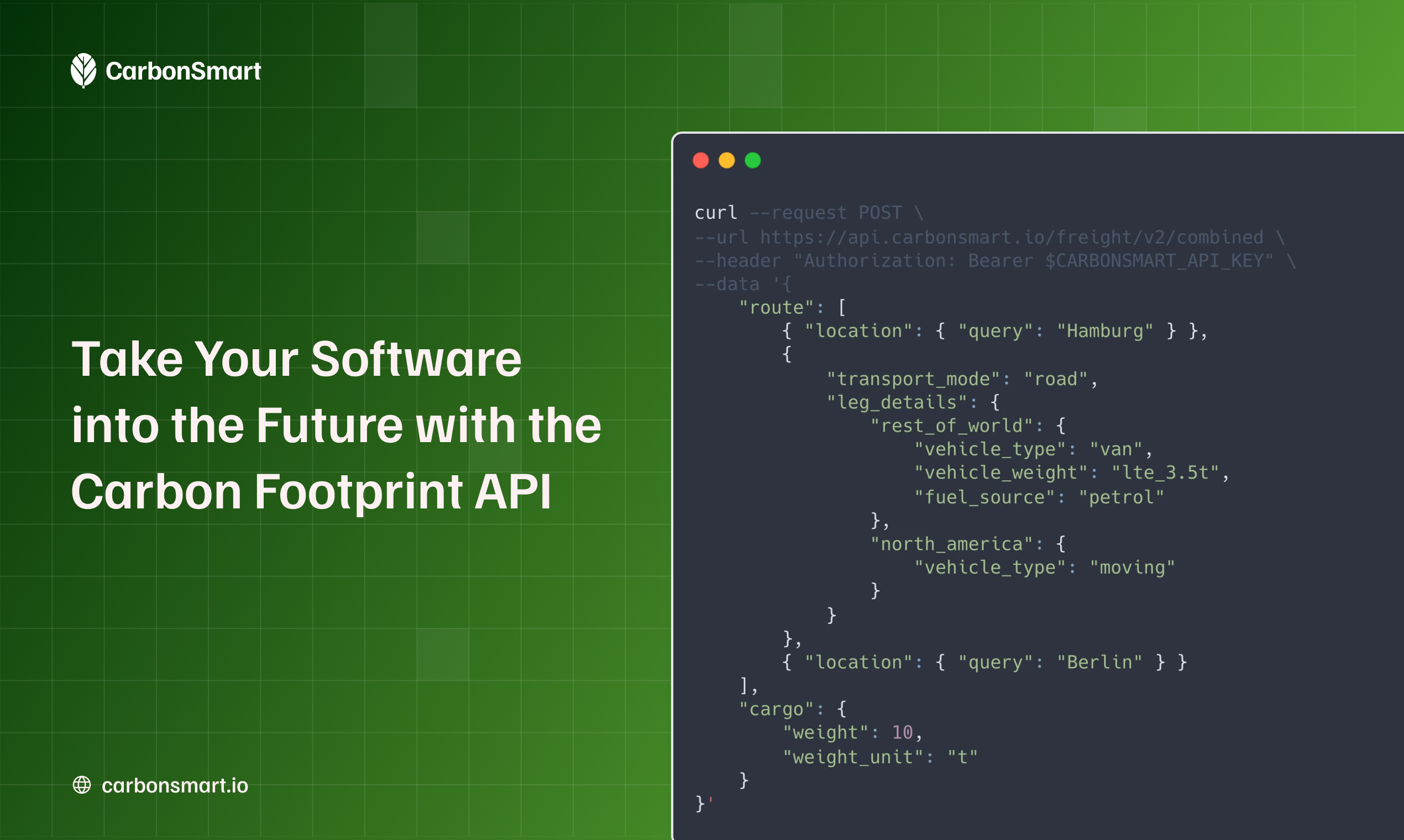 Média Carbonsmart: API d'émission de carbone 2