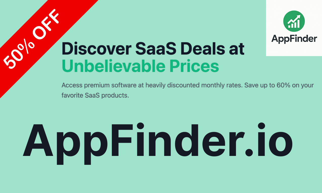 AppFinder - Ahorre hasta un 60% en sus productos SaaS favoritos. media 1