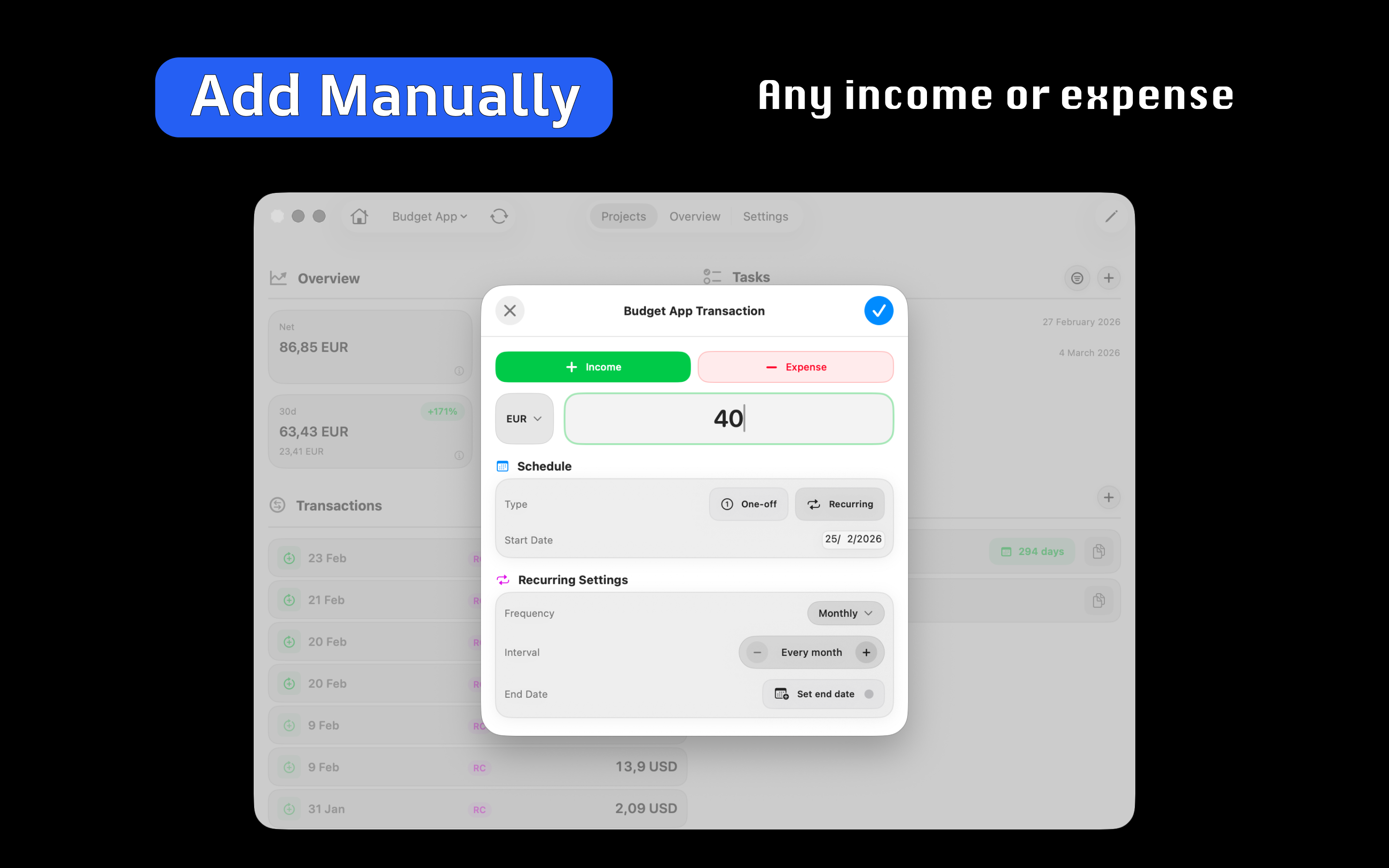 qdBox — Projects, Tasks & Revenue - Screenshot 3 showing product features and functionality