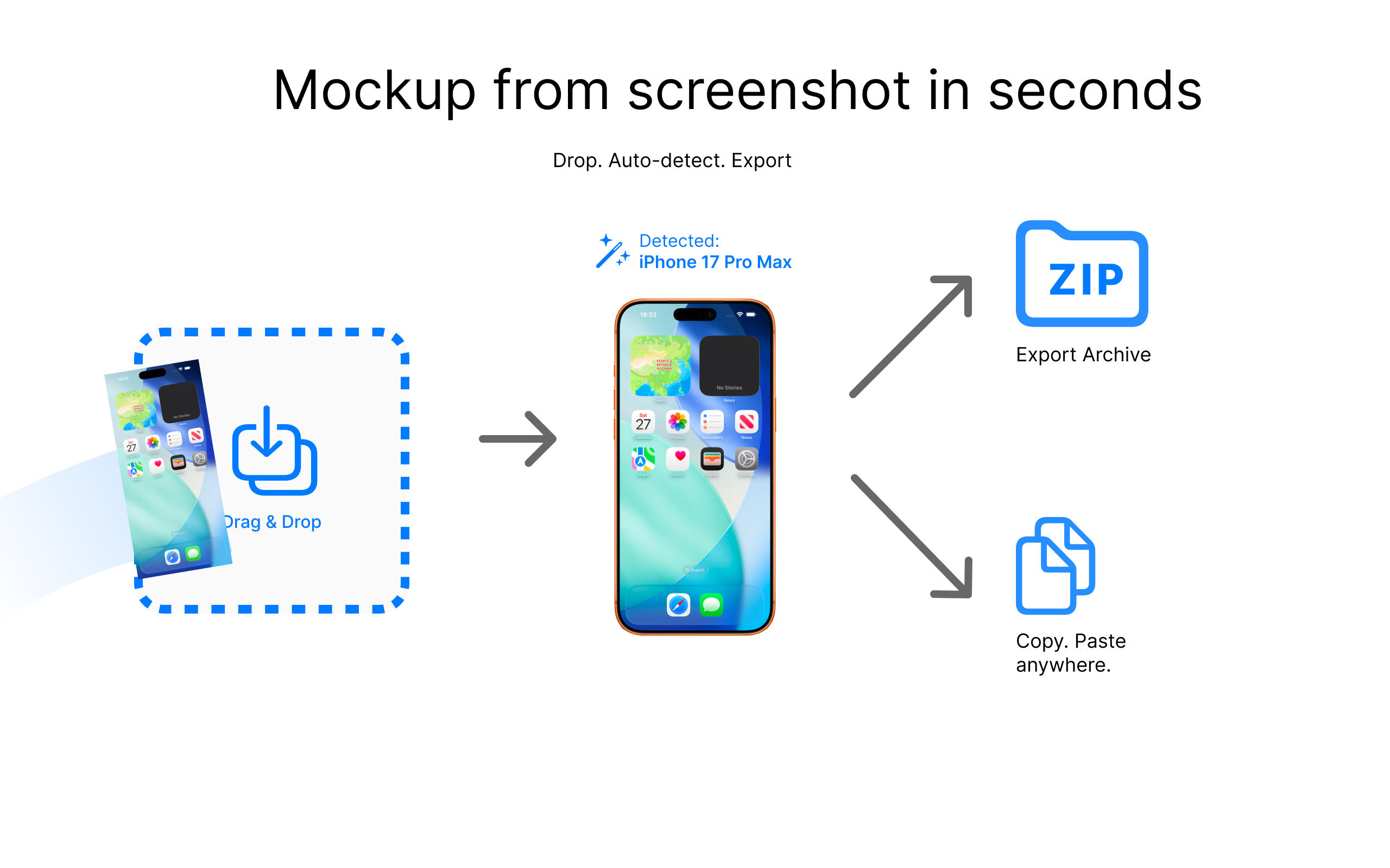 ScreenFrame: Mockup Device Phone - Screenshot 2 showing product features and functionality