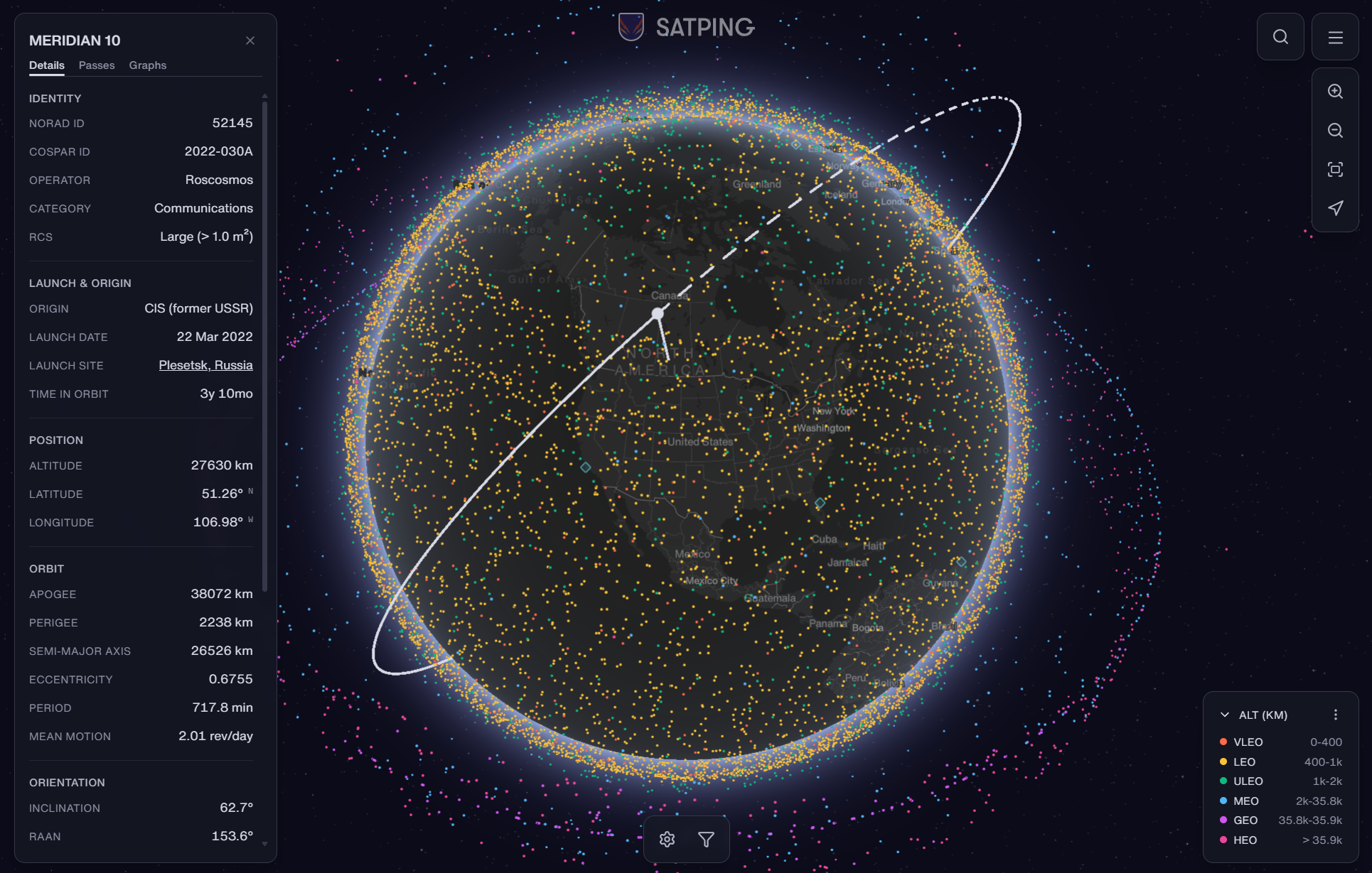 Satping - Main product screenshot demonstrating key features and user interface