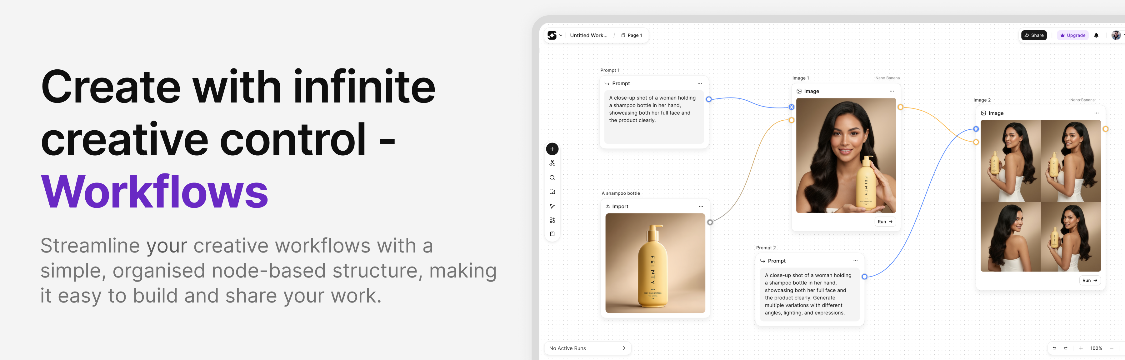 Workflows - Main screenshot showing features and interface