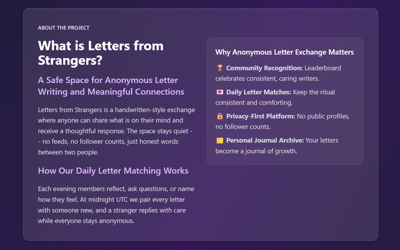 Letters from Strangers - Screenshot 4 preview