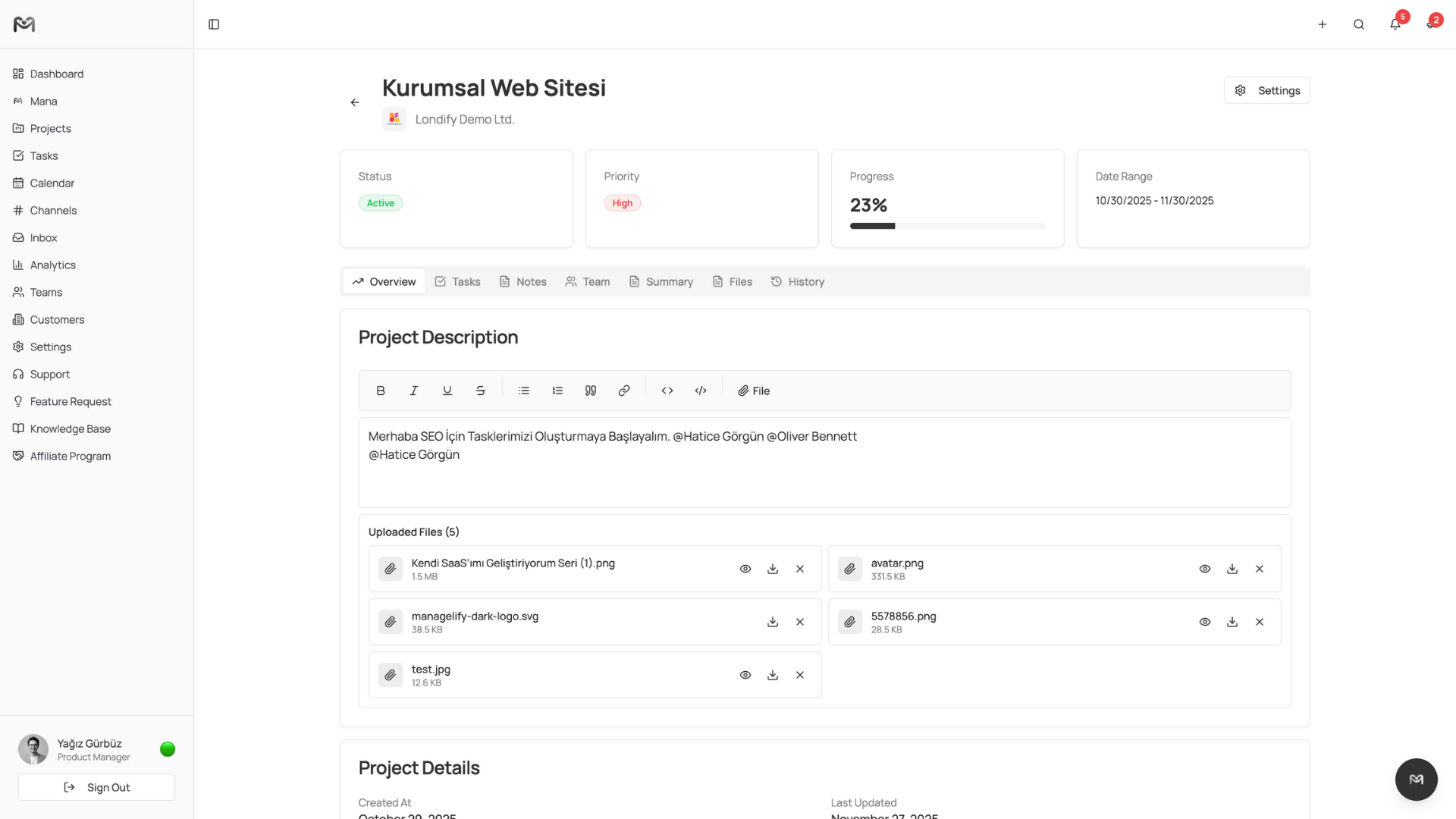 Managelify - Screenshot 3 showing product features and functionality