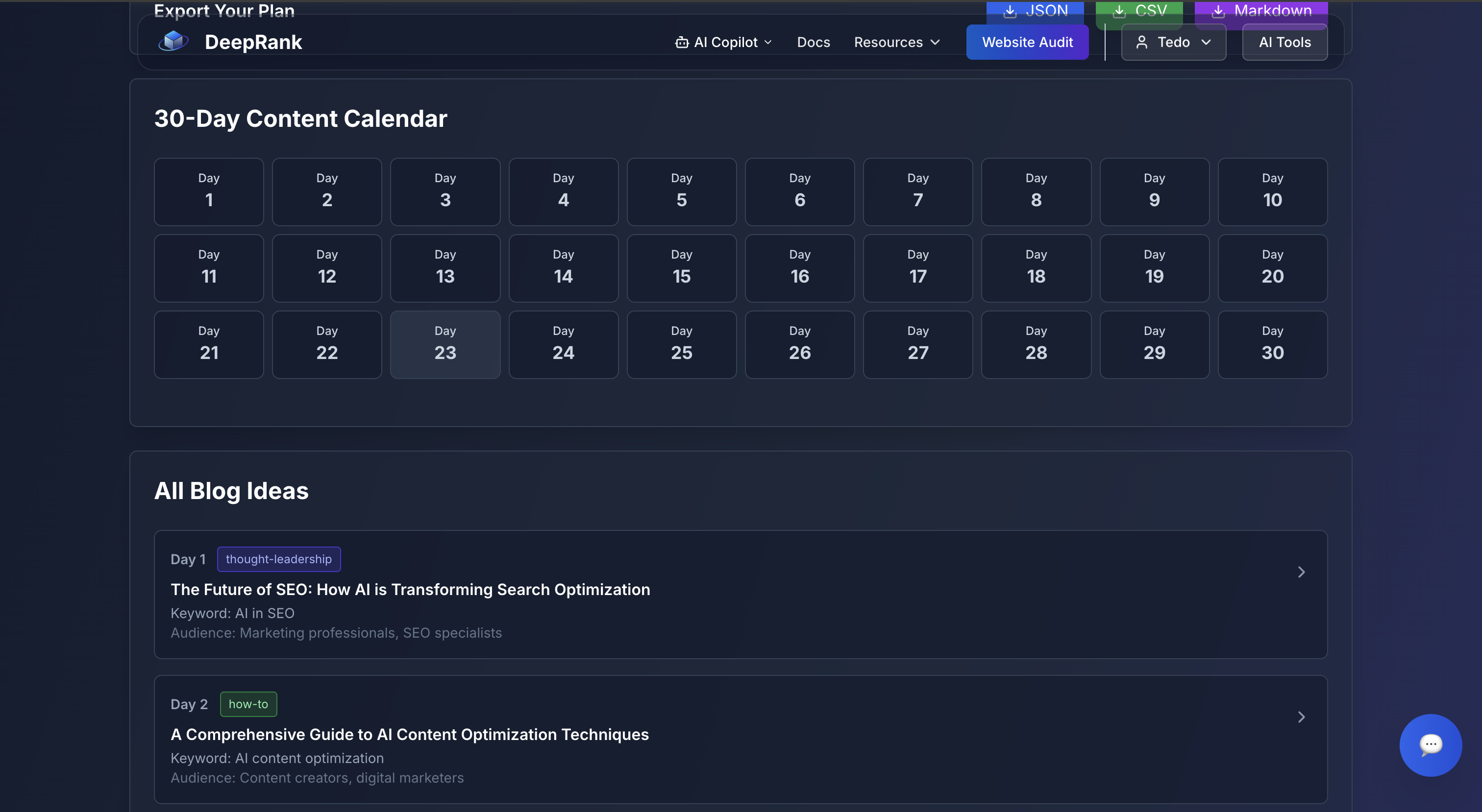 Deeprank AI - Supercharging Vibecoders - Screenshot 3 preview