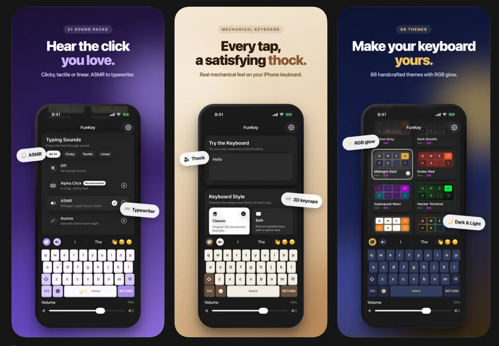 Mechanical Keyboard App: FunKey screenshot 1
