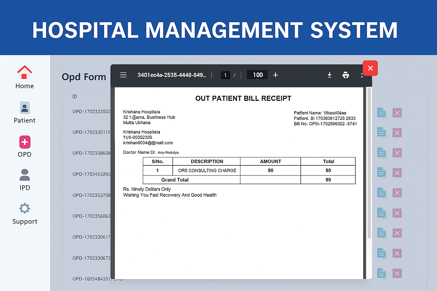 Offline -Krankenhausmanagementsystem - Nahe Sorgfalt jederzeit - kein Internet erforderlich Medien 3