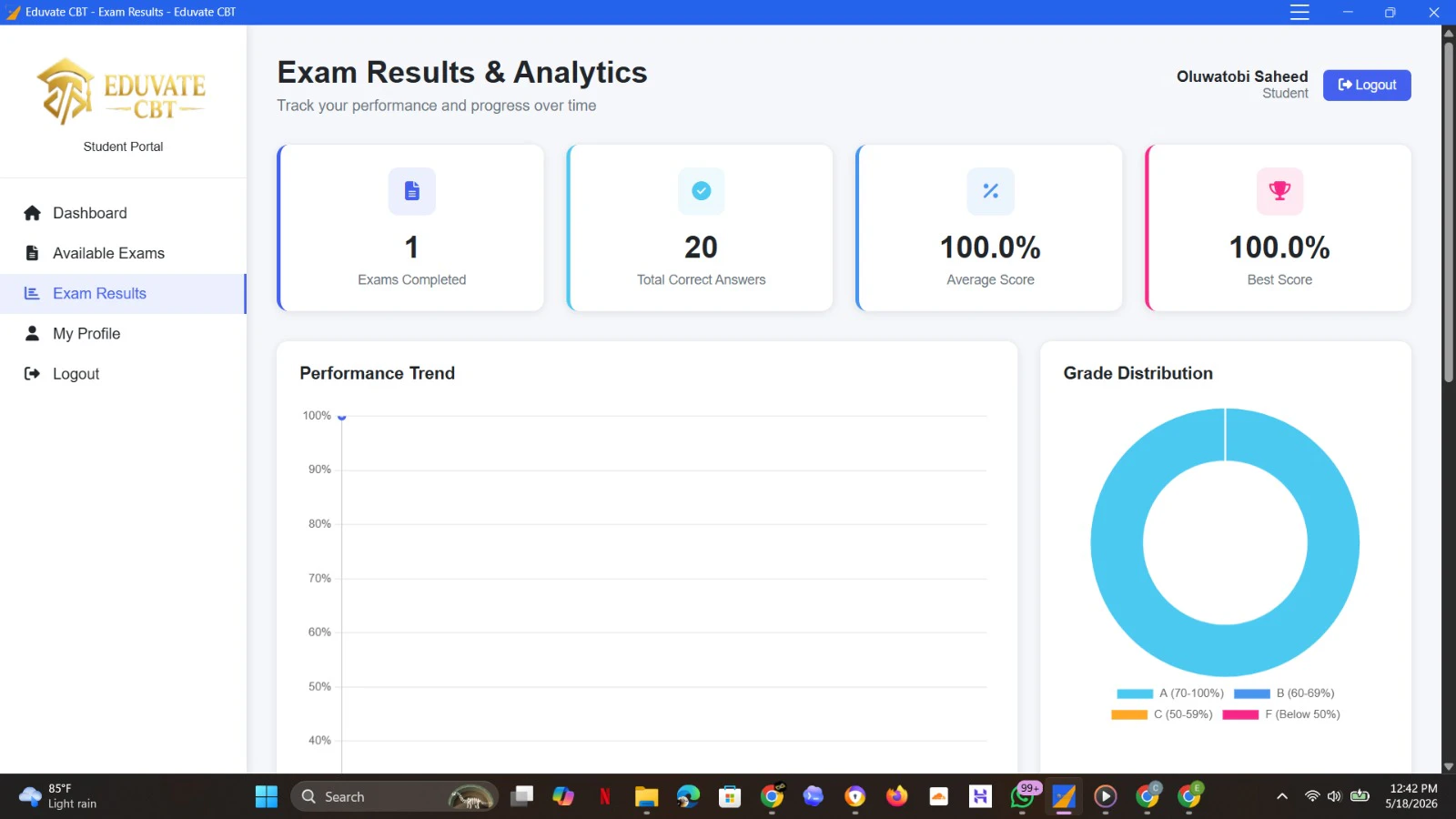 EDUVATE CBT screenshot 9