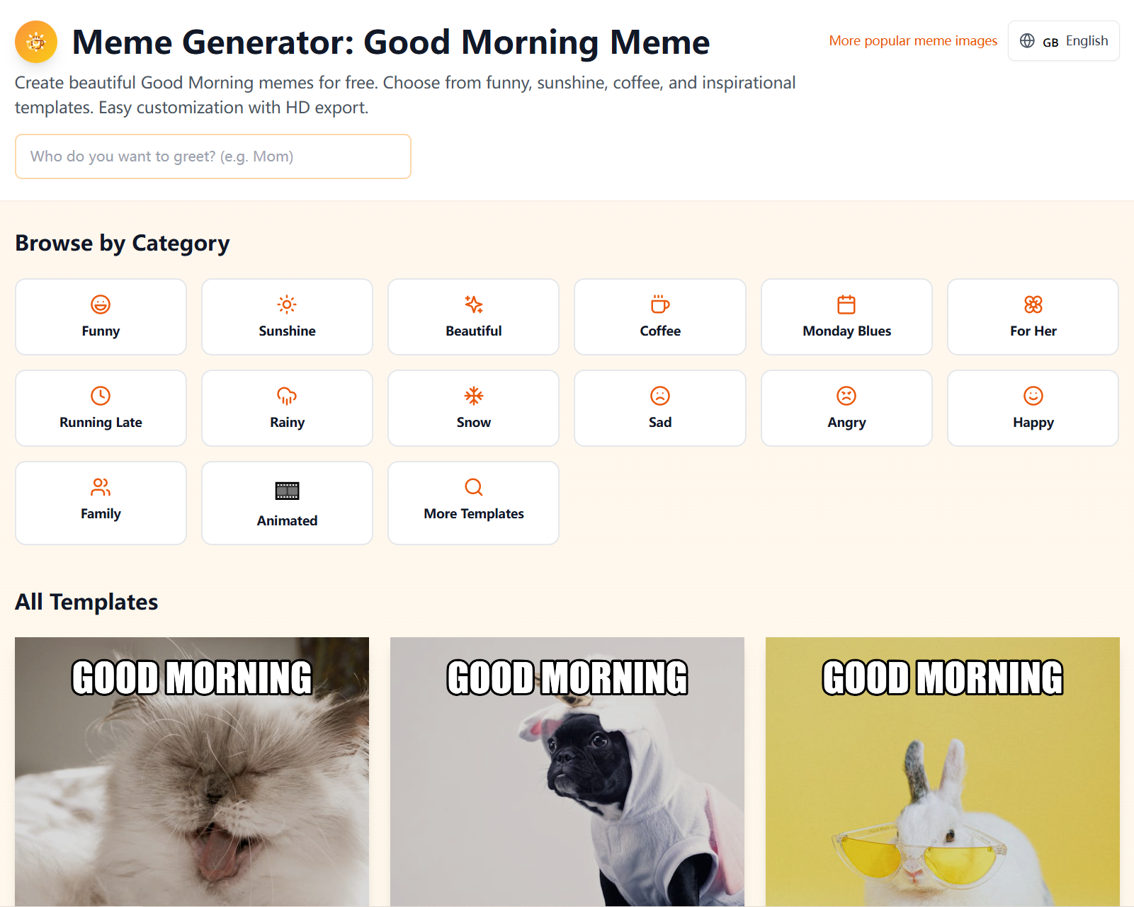 Good Morning Meme Generator gallery image