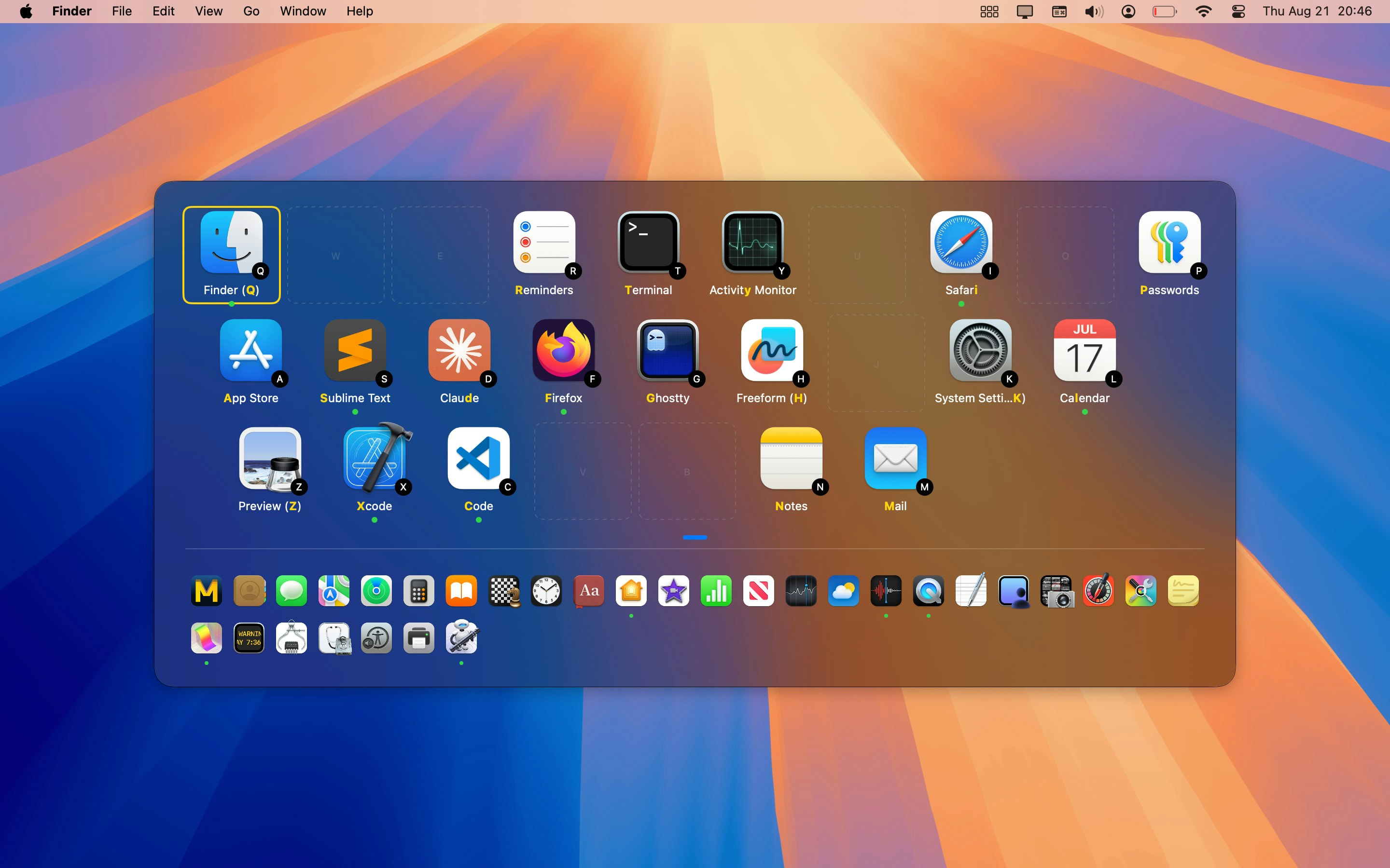 Mídia 1 de Spatialdock - Mudar os aplicativos macos instantaneamente com memória muscular espacial