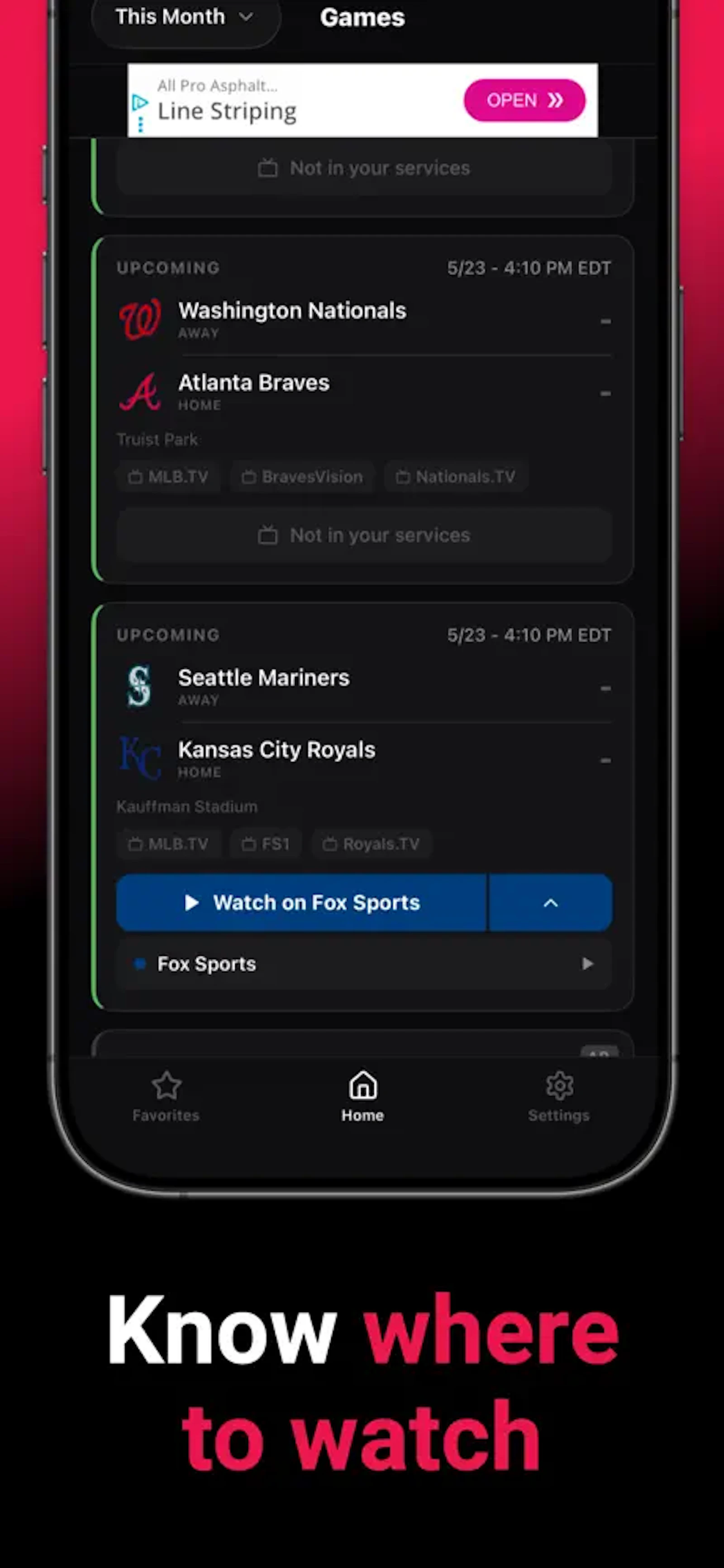 GameDay: Where to Watch Sports screenshot 3