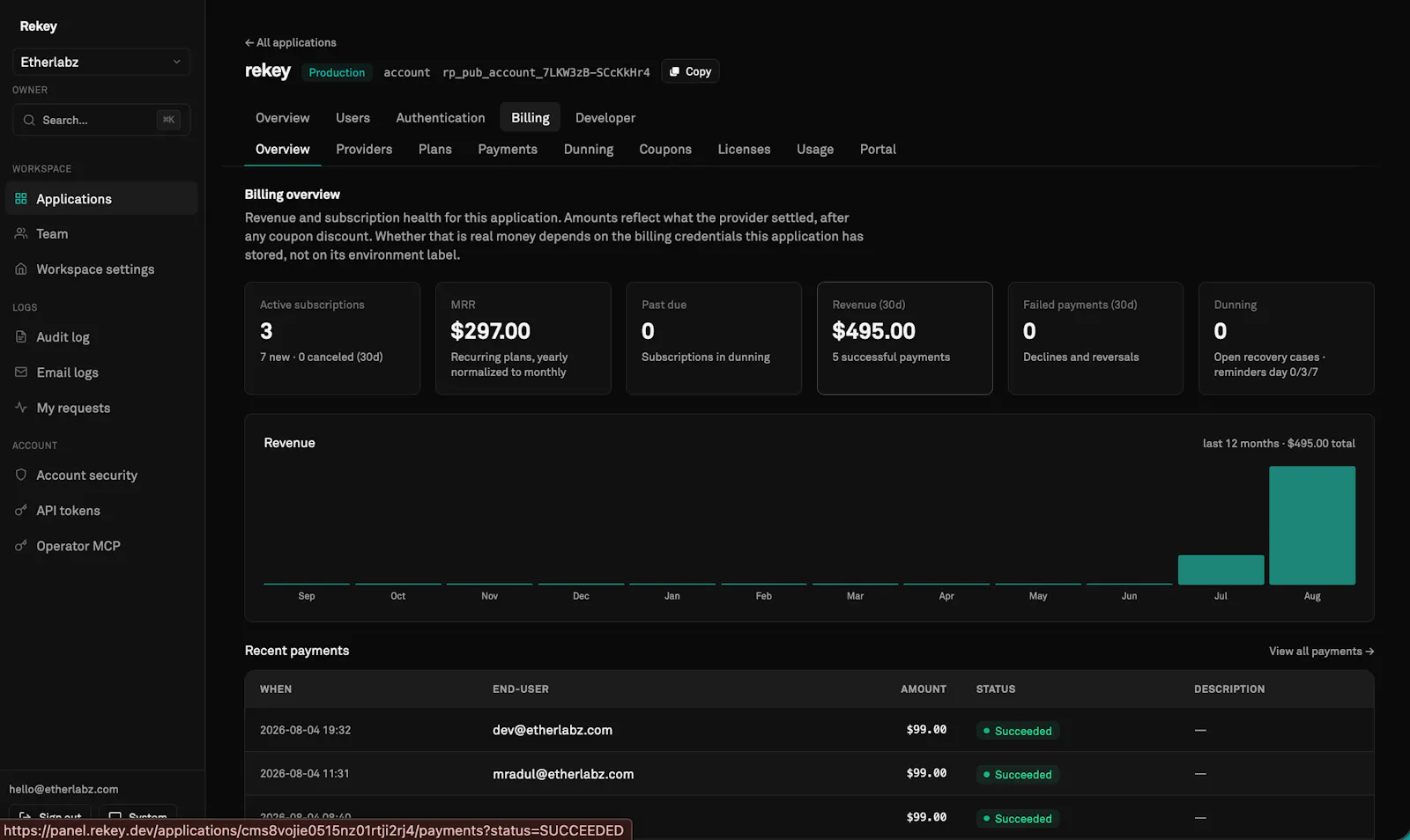 Rekey.dev screenshot 6