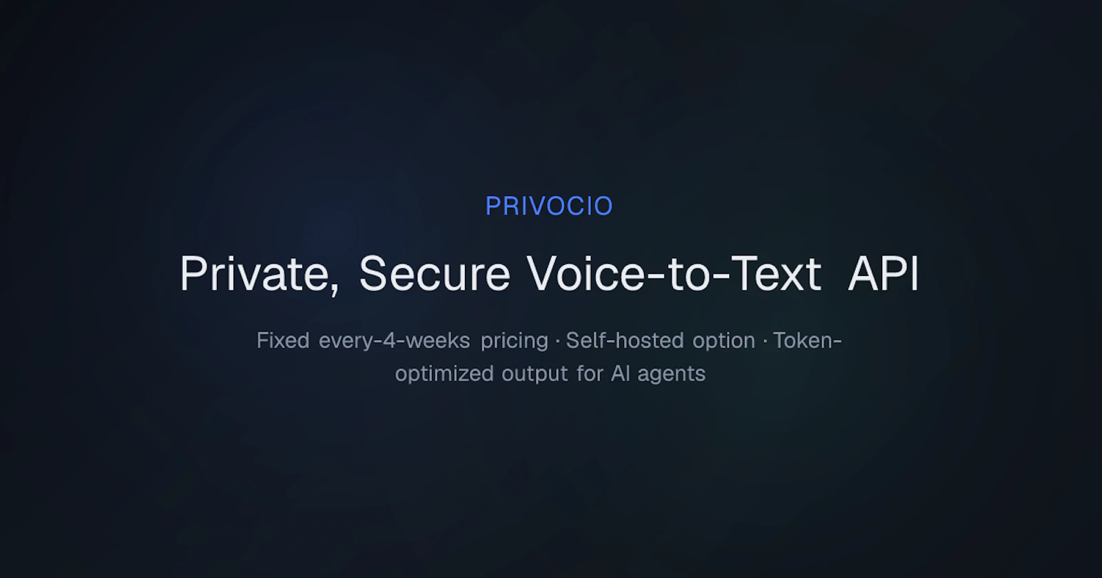 Privocio - STT for AI Agents  screenshot 1