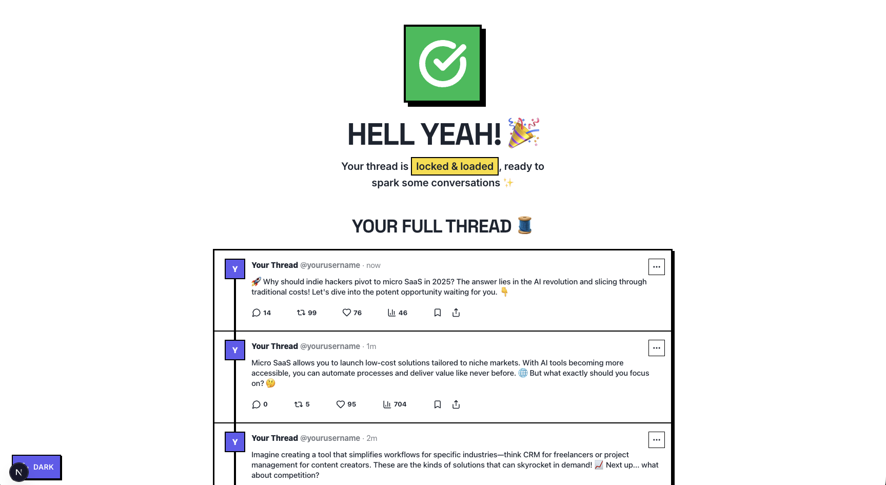 $1 Viral X Threads in 10 Seconds gallery image