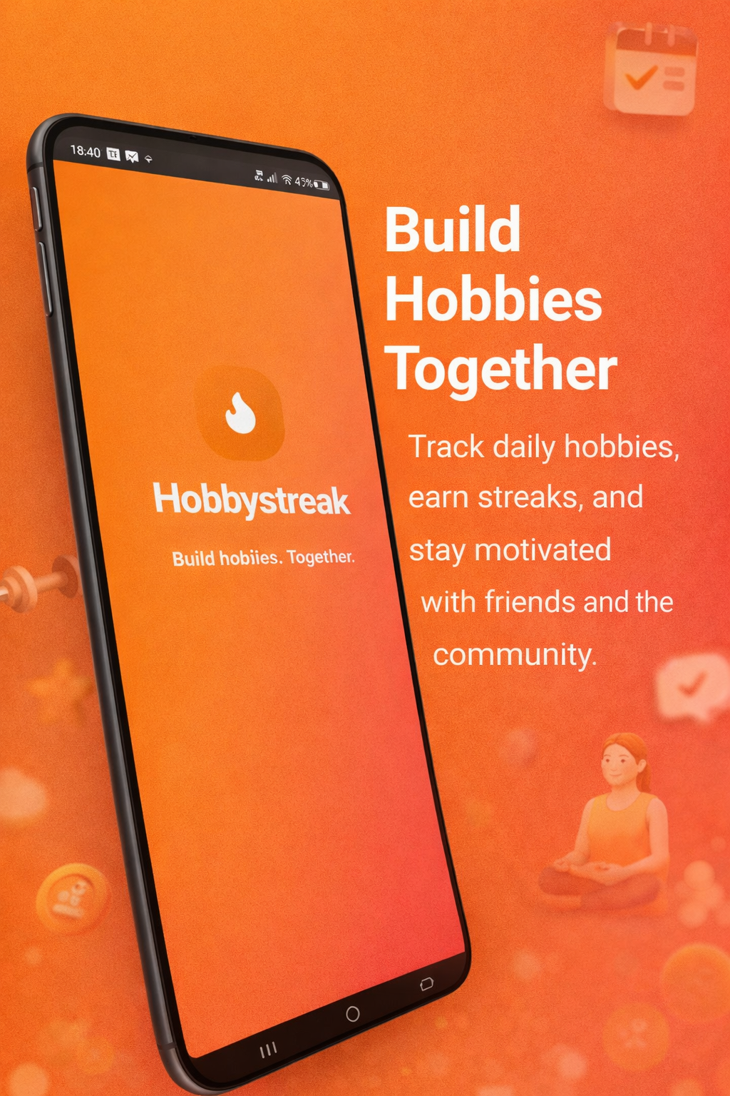 Hobbystreak - Screenshot 2 showing product features and functionality