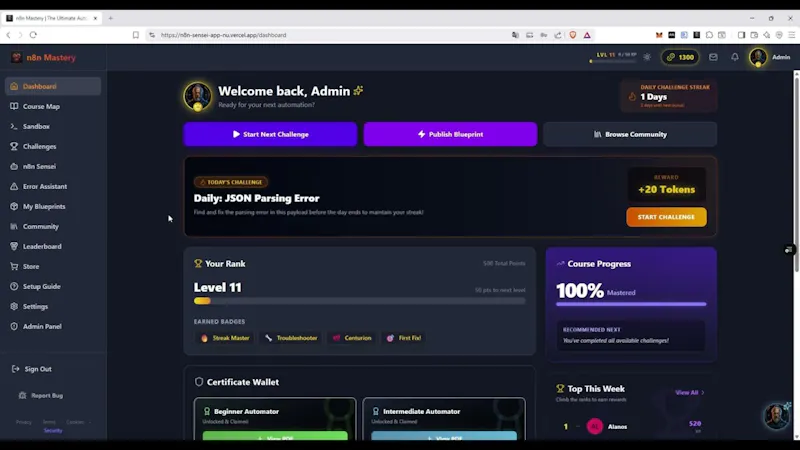 n8n Mastery screenshot 1 (video preview)