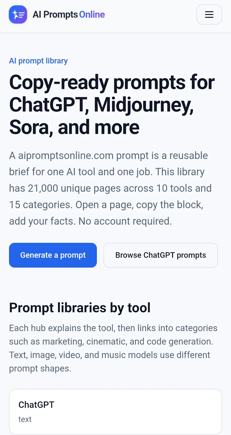aipromptsonline screenshot 3