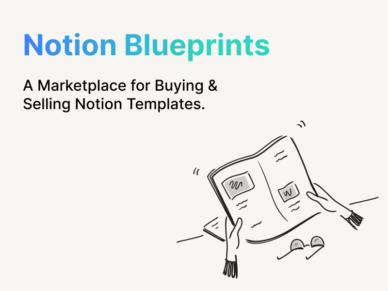 Mídia 1 de Blueprints de noção - Modelo de noção Marketplace