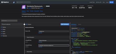 Restaurants API gallery image