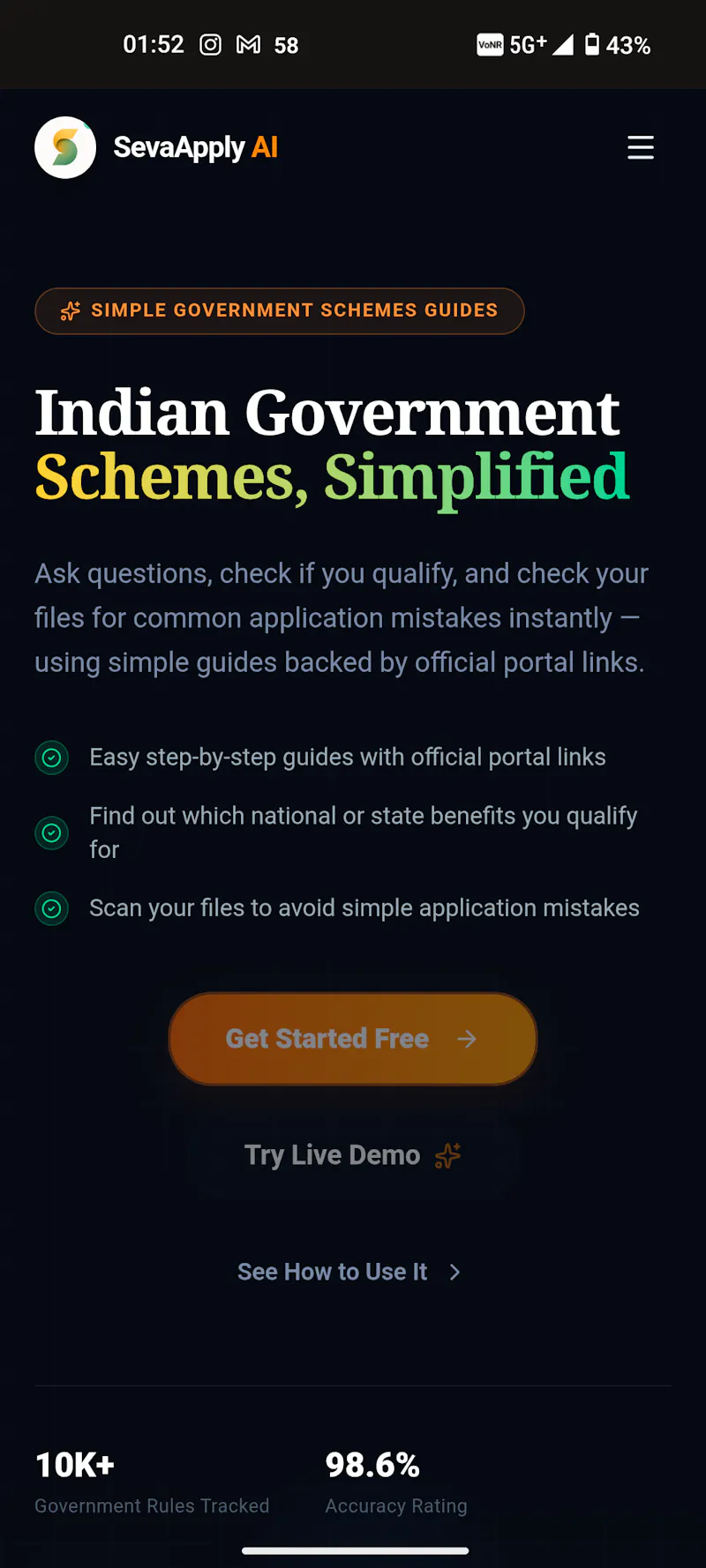 SevaApply screenshot 5