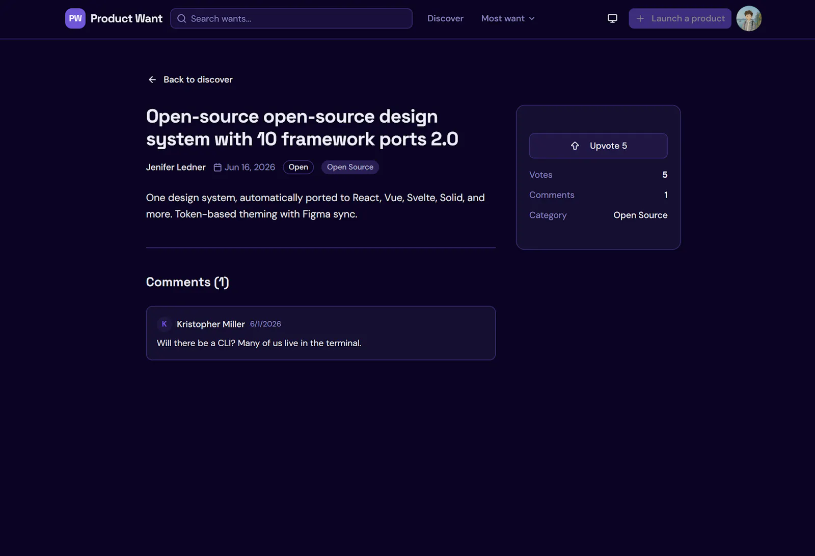 Product Want screenshot 2