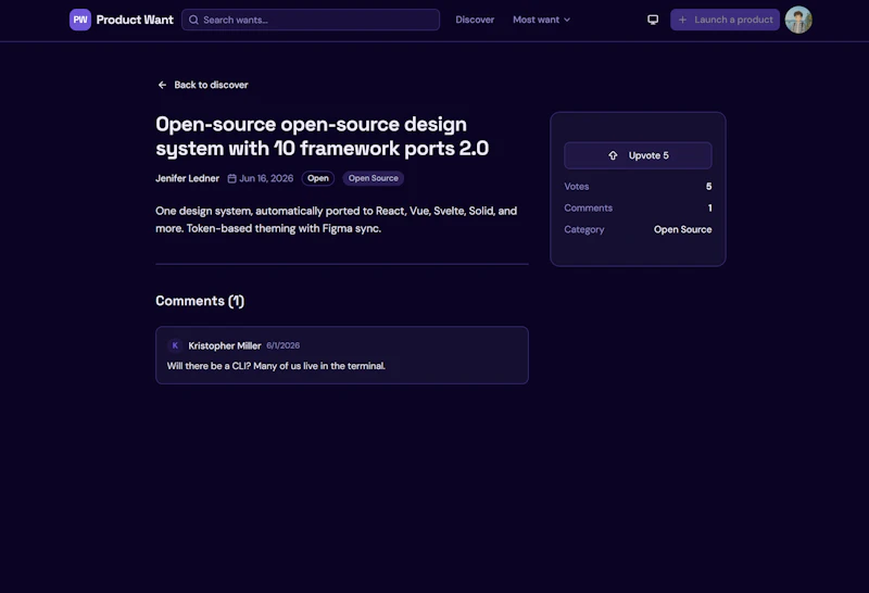 Product Want screenshot 2