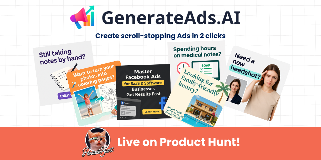 Generate Ads AI Interface