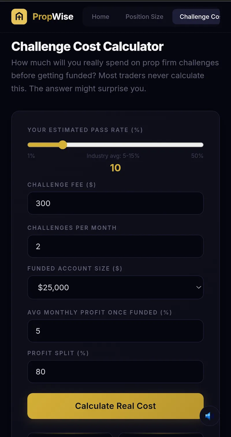 PropWise — Free Prop Firm Tools screenshot 4