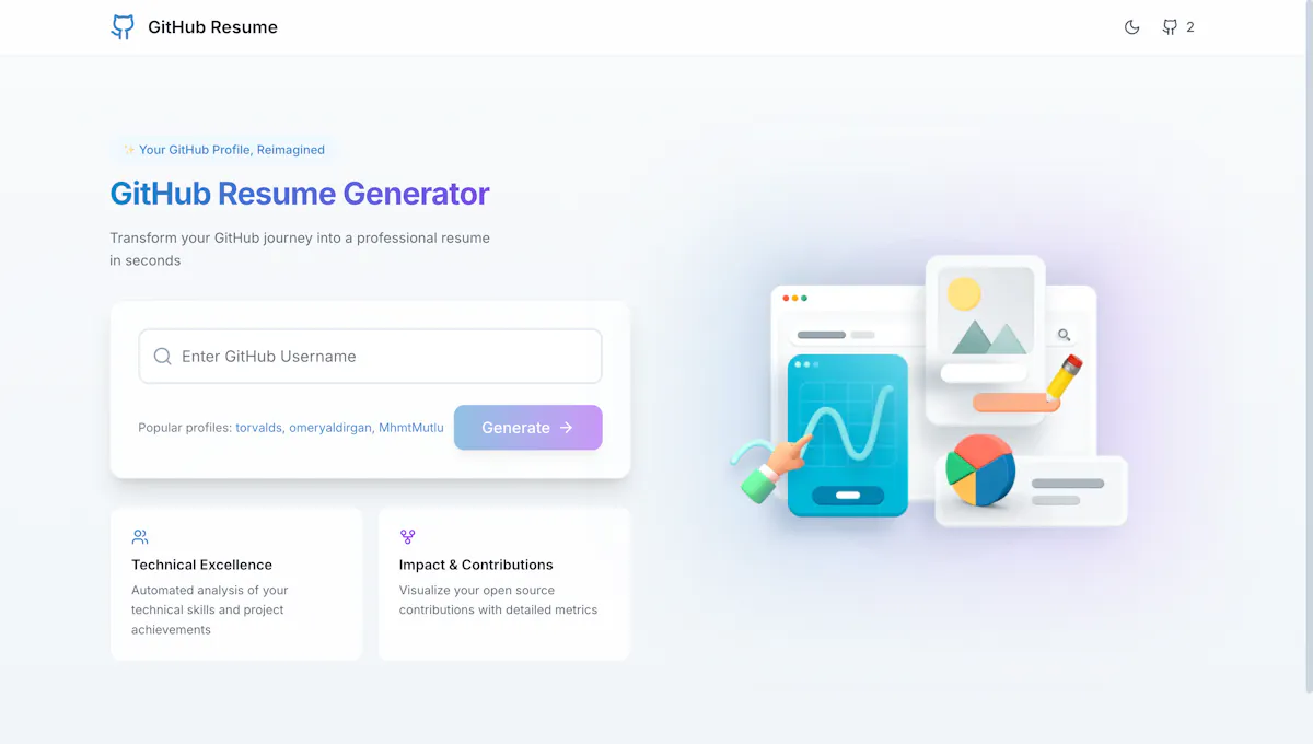GitHub Resume Generator