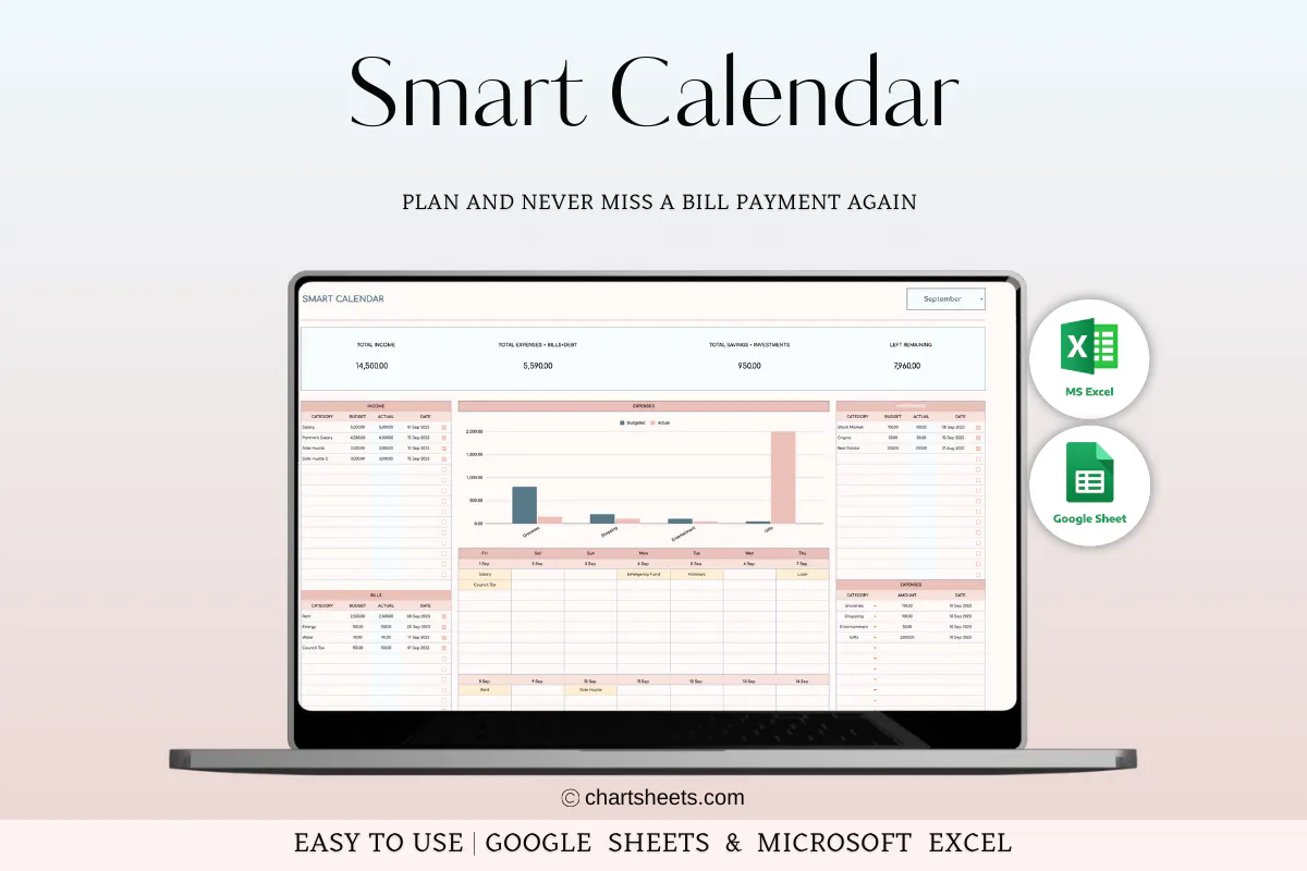 Smart Calendar Tracker for Google Sheets gallery image