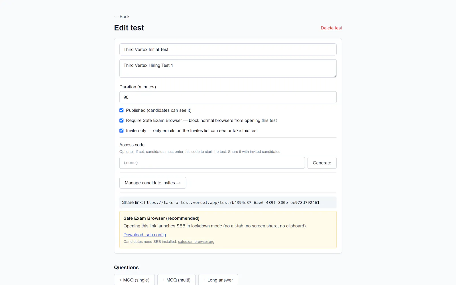 Take A Test screenshot 8