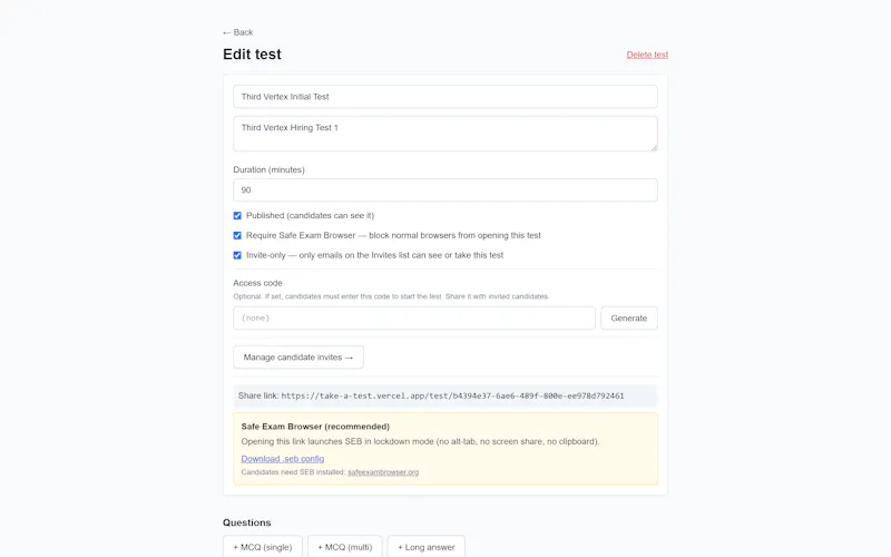 Take A Test screenshot 8