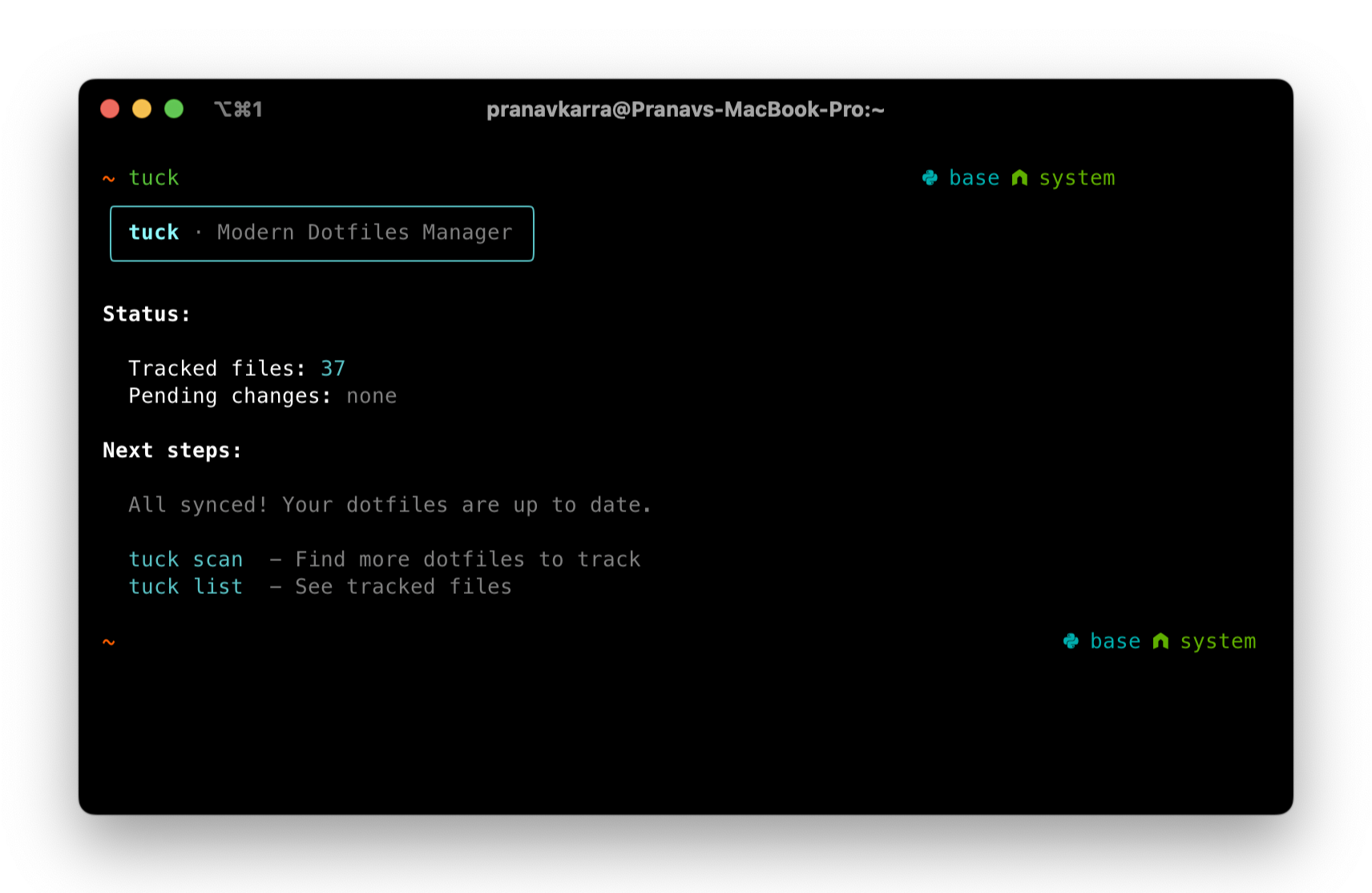 tuck - Screenshot 2 showing product features and functionality