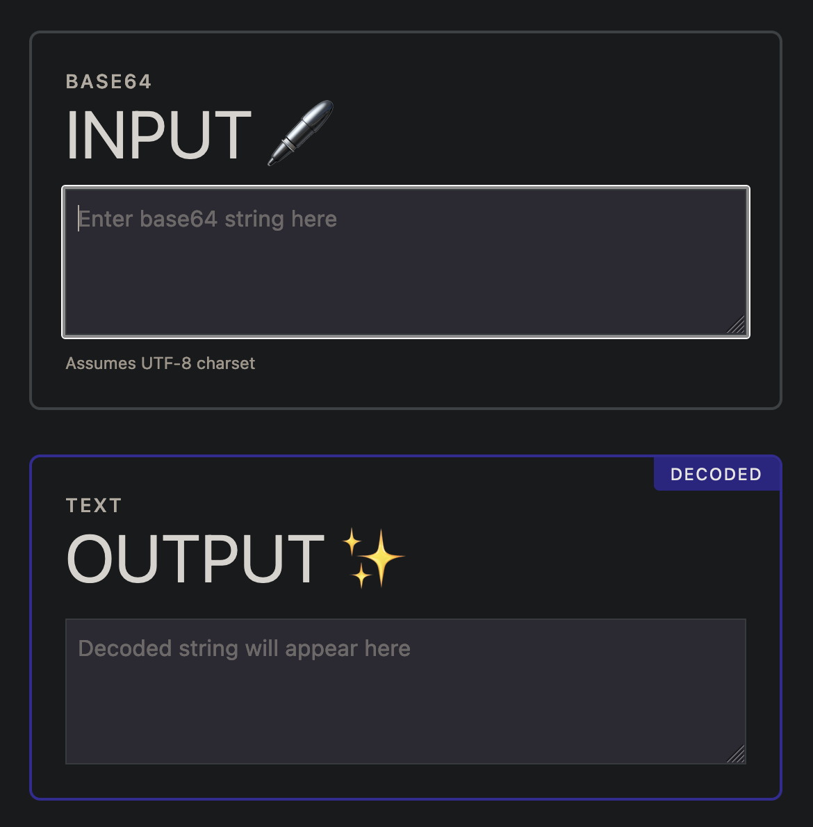 Base64 Decode Assistente