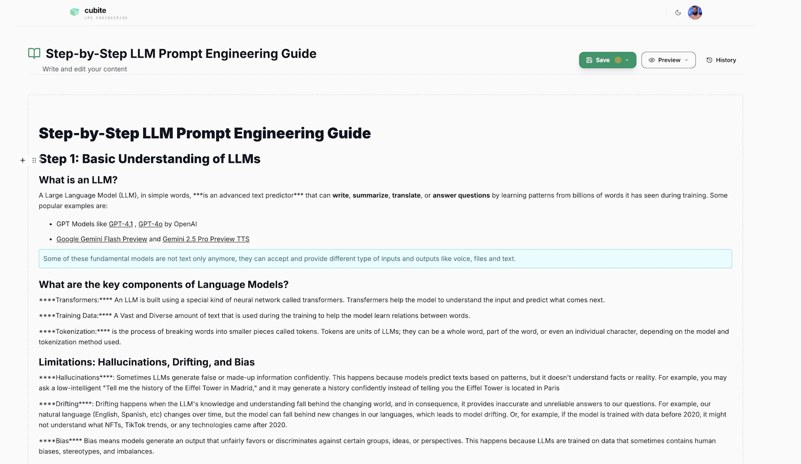 Cubite LMS screenshot 6