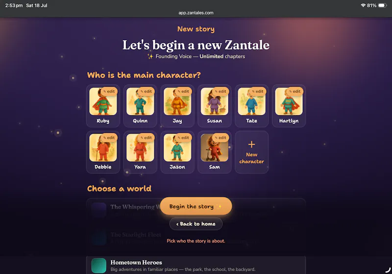 Zantales - your child in the Story screenshot 7