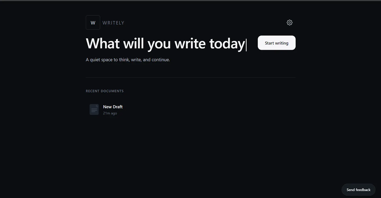Writely screenshot 2
